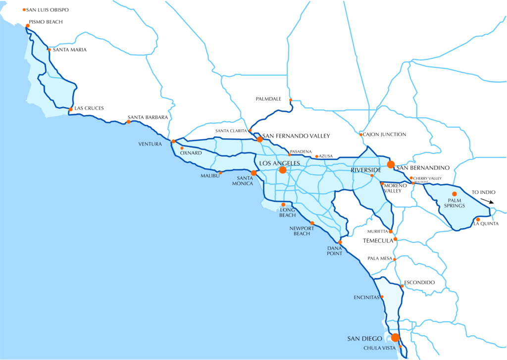 GFS Distribution Service Area Map